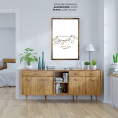 Mount St Helen Engraved Wall Art
