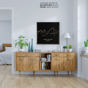 Mount Whitney Engraved Wall Art