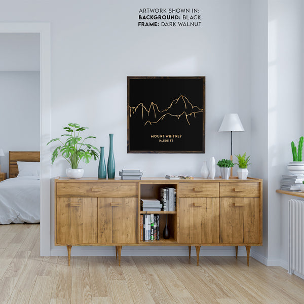 Mount Whitney Engraved Wall Art