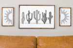 Load image into Gallery viewer, Sun &amp; Cactus Wooden Wall Art
